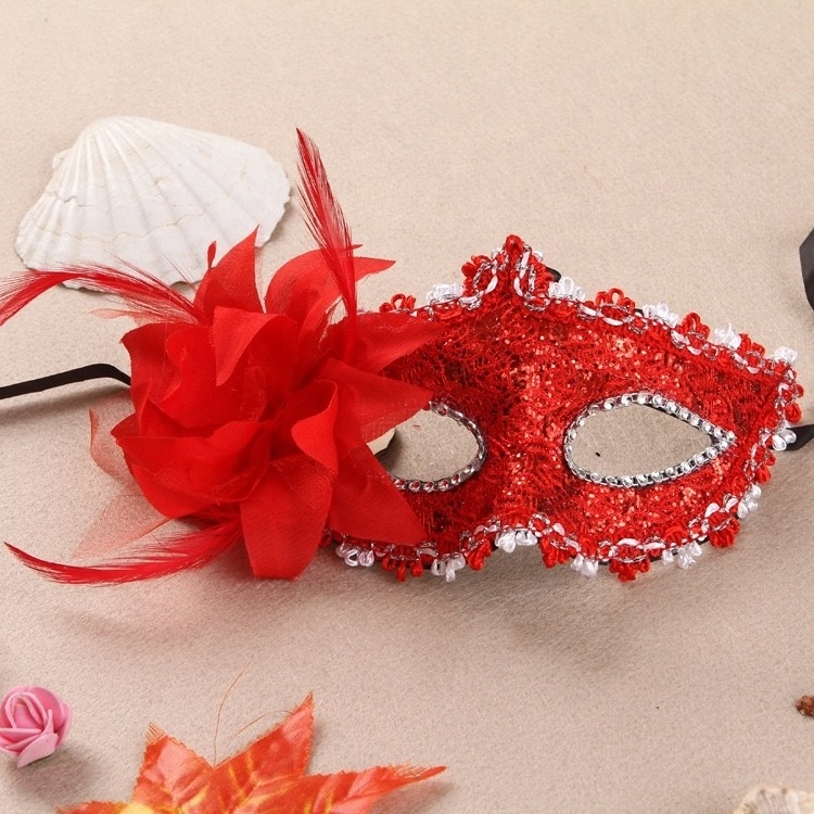 Masquerade Party mask Venetian of Realistic Silicone Masquerade Half face Mask FQ-001