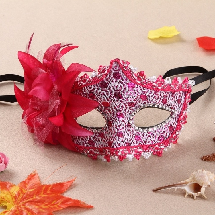 Masquerade Party mask Venetian of Realistic Silicone Masquerade Half face Mask FQ-001