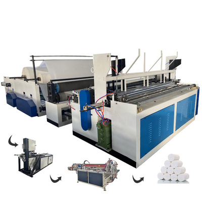 Fully automatic toilet paper rewinding making machine toilet paper roll making machine price