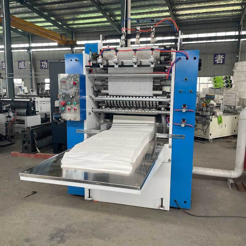 Facial tissue paper converting machine log saw cutter 2 lines facial tissue paper printing machine