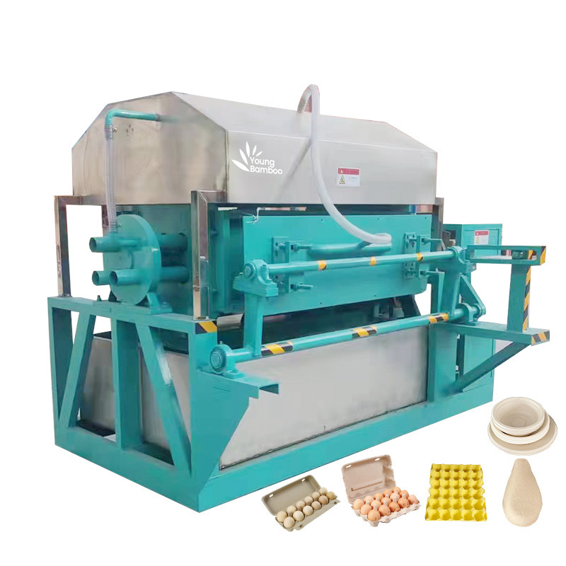 Factory price automatic egg carton maker press paper pulp apple trays making machine for sale