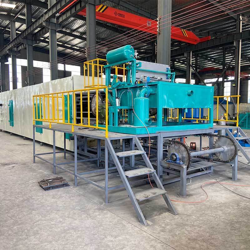 Small profitable waste paper recycle machine with drying line automatic egg tray pulp molding machine