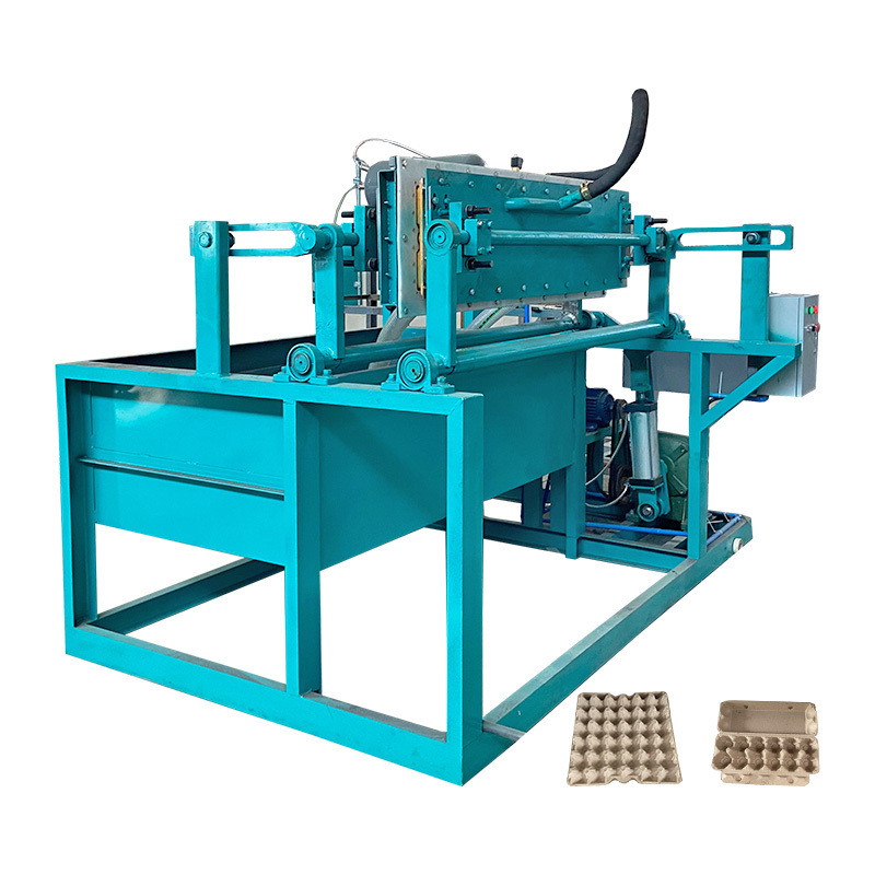 Factory price automatic egg carton maker press paper pulp apple trays making machine for sale