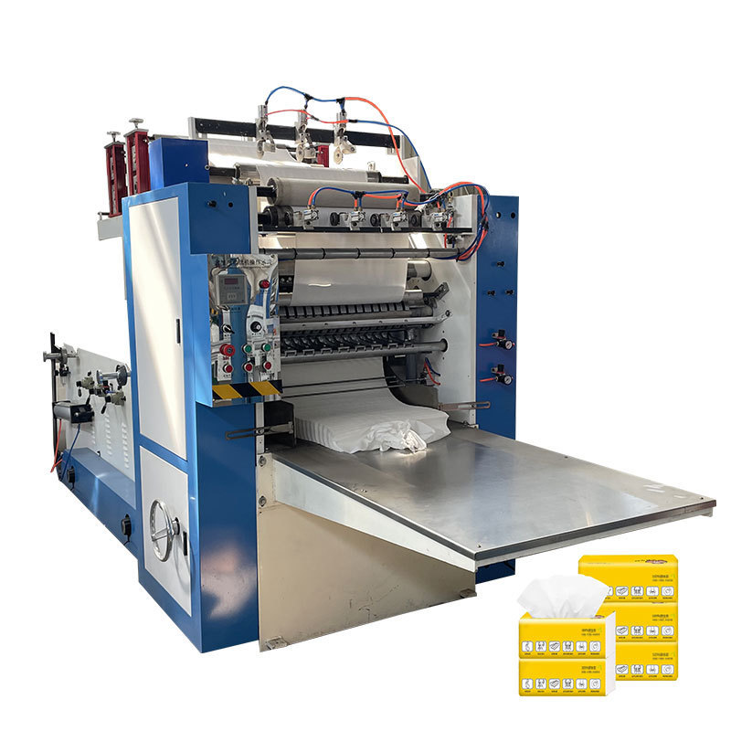 Facial tissue paper converting machine log saw cutter 2 lines facial tissue paper printing machine