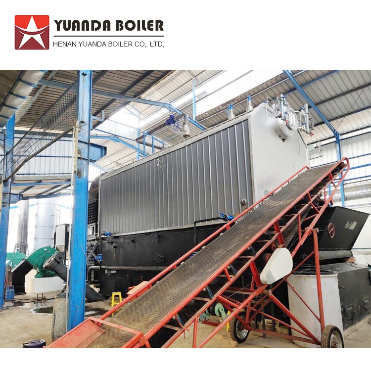 Yuanda factory 1 2 3 4 5 6 8 10 12 15 20 25 30 35 40 ton Coal Biomass wood chips pellet coconut palm shell fired steam boiler