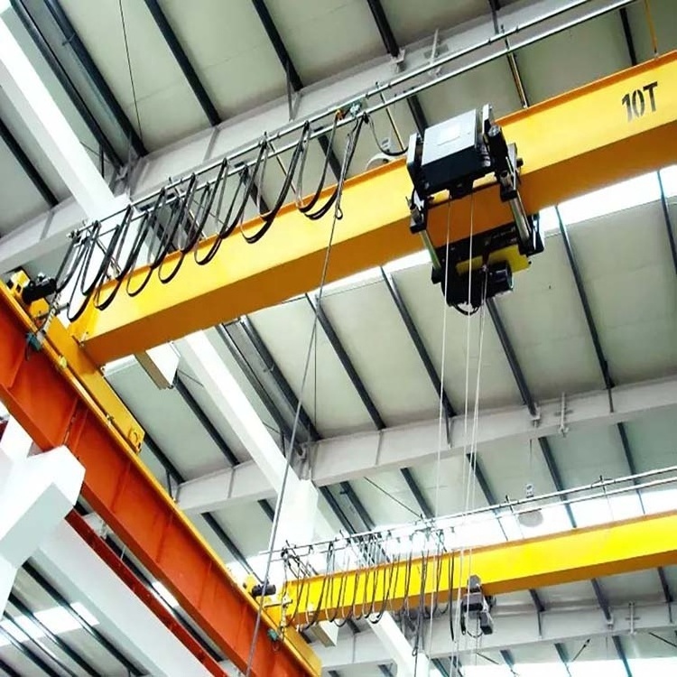 China 1 2 3 4 5 6 7 7.5 8 9 10 12 15 20 t Industrial Hoist Overhead Beam Single Girder Workshop Bridge Crane for sale