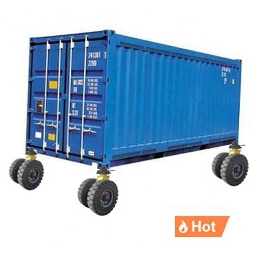 All-terrain All Terrain ISO 16ft 8ft 20ft 40ft Storage Shipping Container Rubber Tire Roller Caster Wheels