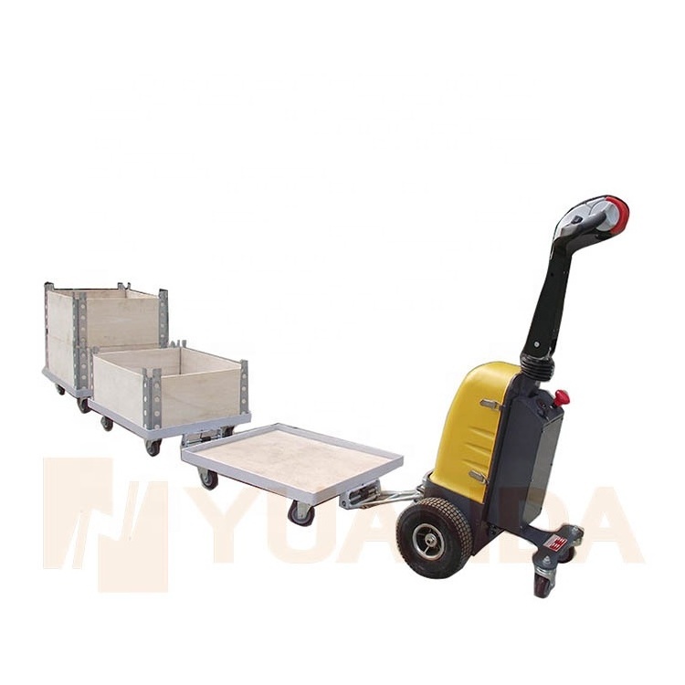 2000kg Small Portable Walk Electric Battery Motor Power Smart Manual Pull Tug Drive Cart Tow Tractor Trolley Handy Truck