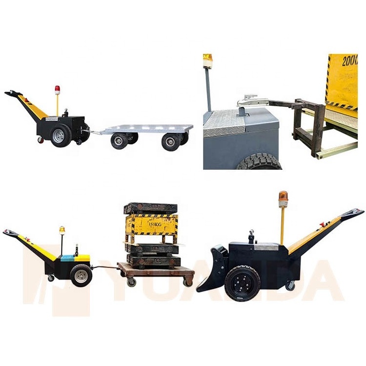 2000kg Small Portable Walk Electric Battery Motor Power Smart Manual Pull Tug Drive Cart Tow Tractor Trolley Handy Truck