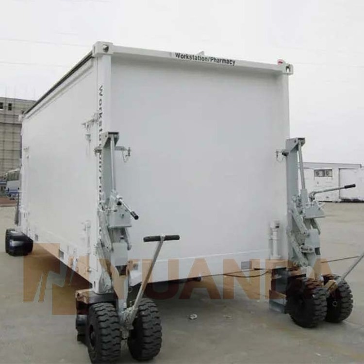 All-terrain Mobile device rubber PU nylon double wheels ISO Cargo Shipping Container Dolly Caster Wheels Roller