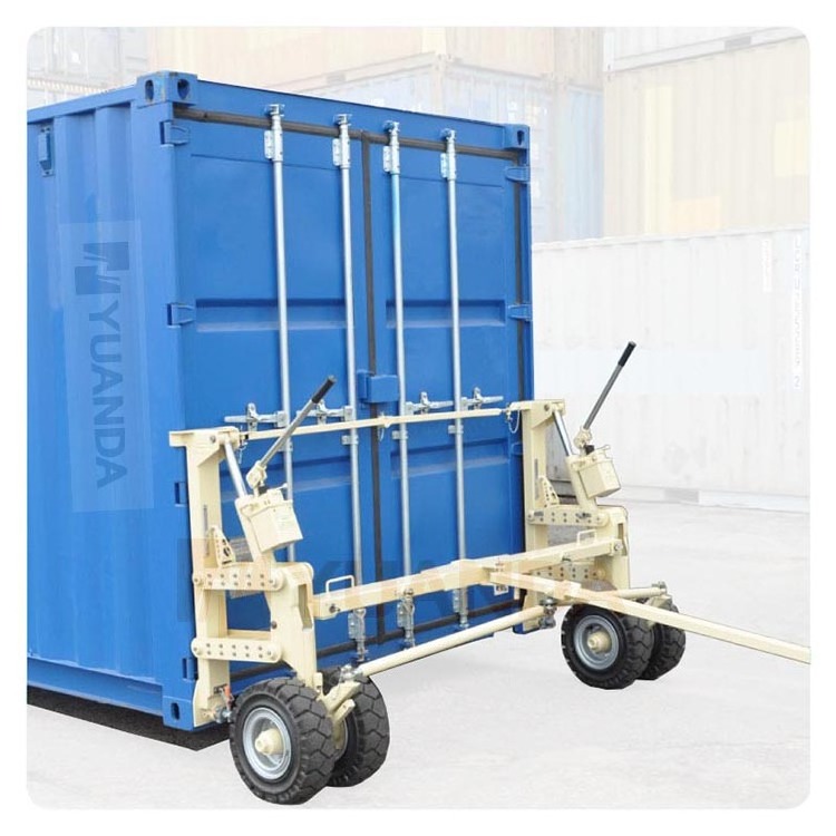 All-terrain Mobile device rubber PU nylon double wheels ISO Cargo Shipping Container Dolly Caster Wheels Roller