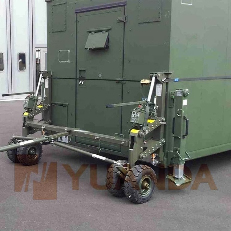 Self loading shipping container trailer truck container wheel Cargo Shipping Container Dolly Caster Wheels Roller