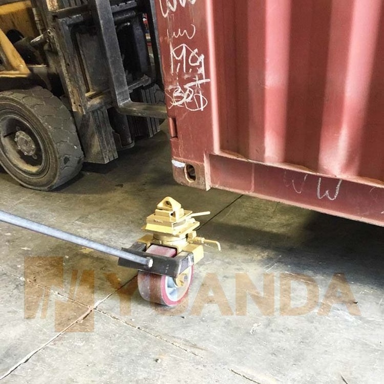 6000 8000 lbs Pounds Heavy Duty Outdoor Rubber Dual Wheel Swivel ISO Cargo Shipping Container Dolly Roller Wheels Caster Wheels