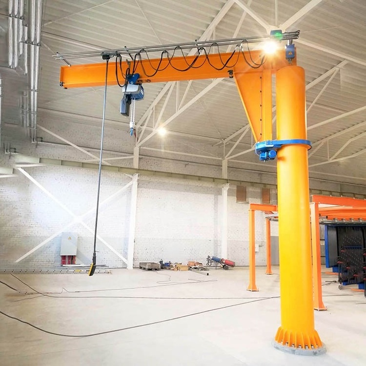 China Workshop Price 1 2 3 5 10 15 20 ton Free Standing Floor Pillar Column Mounted Electric Slewing Cantilever Hoist Jib Crane