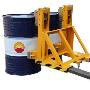 High power rotator attachment for self loading oil drum forklift stacker with rotating and forklift drum clamp in China