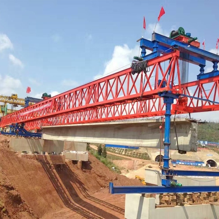 450 900 ton 1600t truss type segmental highway lrt mrt launching bridge girder erection construction gantry machine for bridge