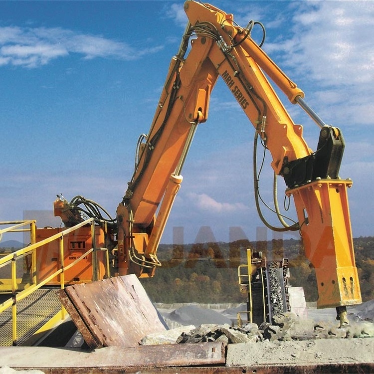 China Hydraulic Crane Manipulator Pedestal Rockbreaker Boom Equipment Stationary Rock Breaking Machine with Hammer