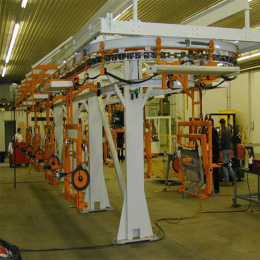 Power and free conveyor  powder coating conveyor Overhead Hanging Line Suspended Chain Conveyor