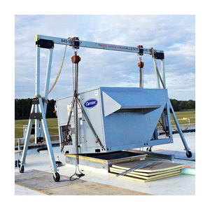 Adjustable Lightweight Portable Mobile Small Marine Maintenance Boat Barge Engine Lifting Aluminum Alloy Potal Gantry Crane