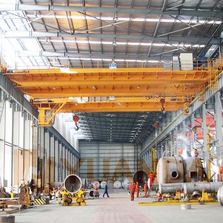 Workshop 5 10 15 16 20 25 30 32 35 40 50 60 70 75 80 90 100 ton t electric double beam girder overhead travelling bridge crane