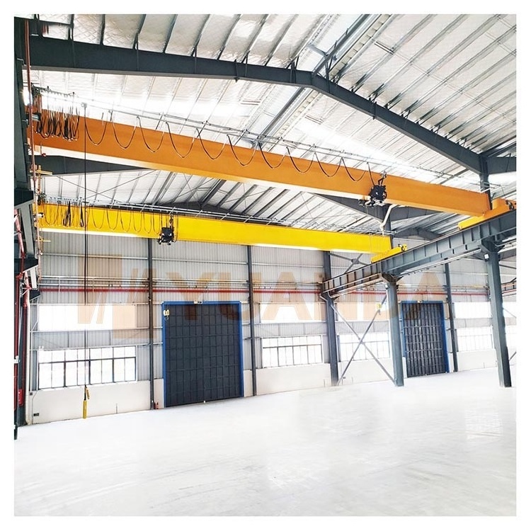 China 1 2 3 4 5 6 7 7.5 8 9 10 12 15 20 t Industrial Hoist Overhead Beam Single Girder Workshop Bridge Crane for sale