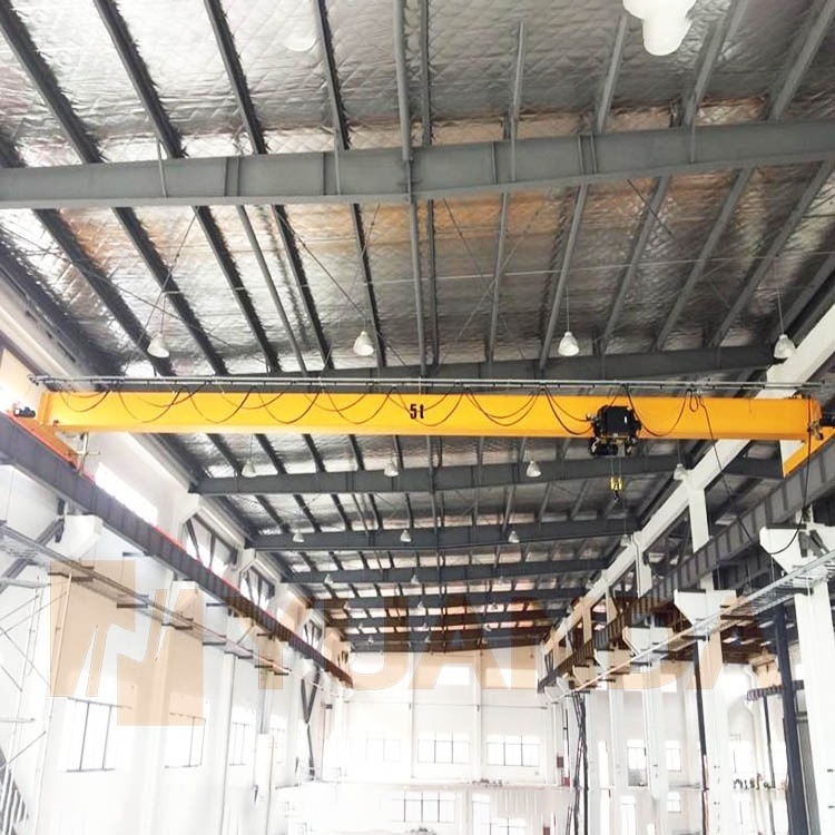 China 1 2 3 4 5 6 7 7.5 8 9 10 12 15 20 t Industrial Hoist Overhead Beam Single Girder Workshop Bridge Crane for sale