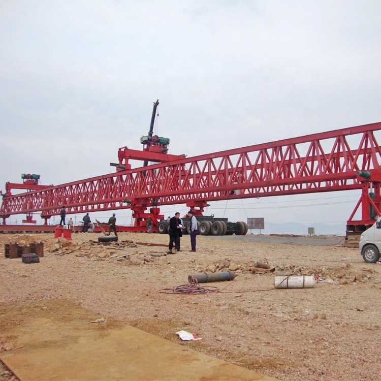 450 900 ton 1600t truss type segmental highway lrt mrt launching bridge girder erection construction gantry machine for bridge