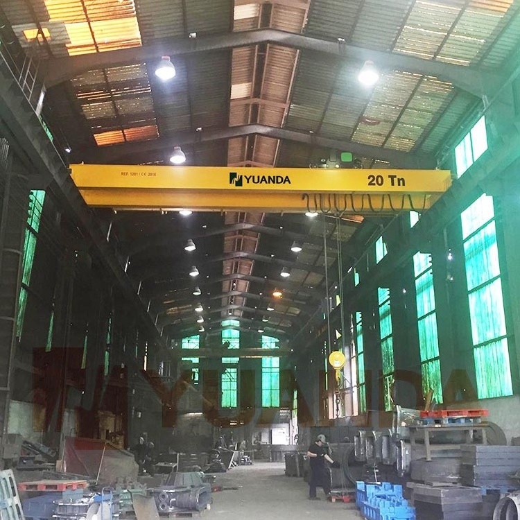 Workshop 5 10 15 16 20 25 30 32 35 40 50 60 70 75 80 90 100 ton t electric double beam girder overhead travelling bridge crane