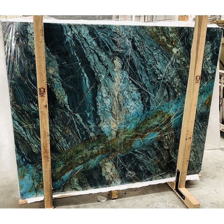 Wholesale price stone table top van gogh blue granite slabs for sale