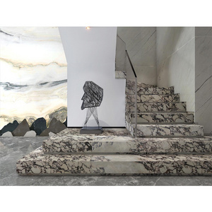 Best Selling Natural Marble Luxury Home Decoration Italian Calacatta Viola Marble Stairs