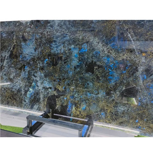 Natural Brazilian Lemurian Labradorite Blue Granite Slabs for Wall Floor Tiles