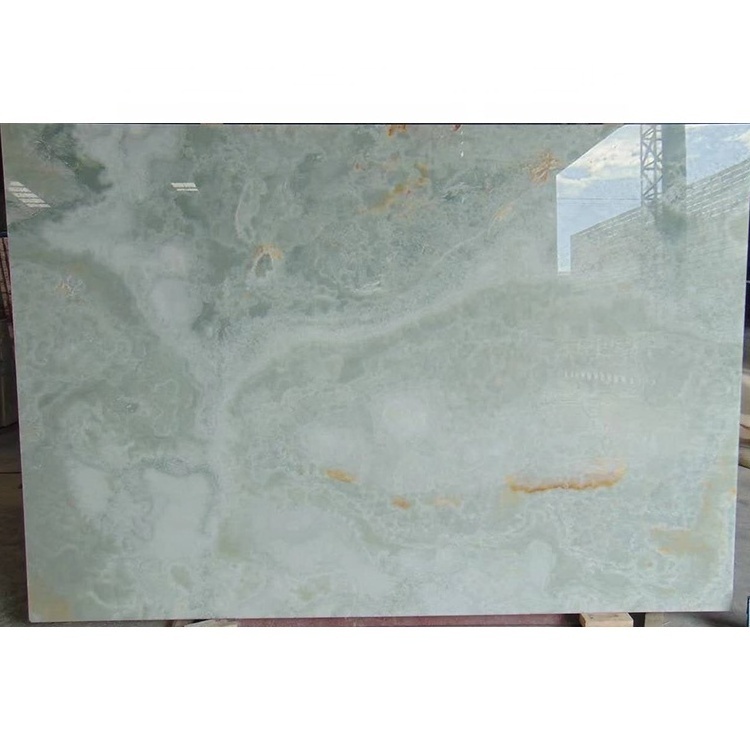 Natural Jade Kitchen Countertop Polished Blue Onyx Marble Slabs For Countertop and Island Top