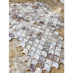 YDSTONE Colorful Pearl Shell Wall Tiles Home Decorative Waterproof Backsplash Shell Mosaics Tile