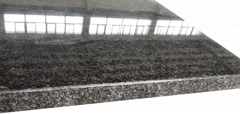 Polished Granite Floor Tile South African Impala Absolute Black Granite