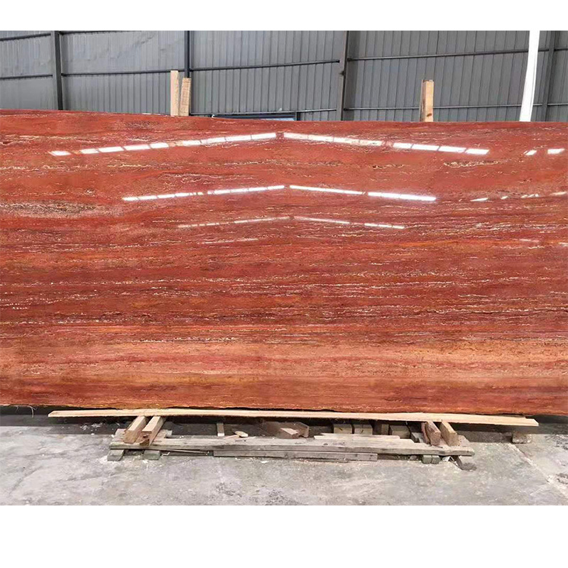 YD Stone Natural Italian Red Marble Customized Polish Slabs Rosso Verona Marble Stairs