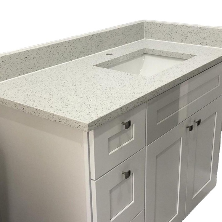 Small Corner Bathroom Vanity With Sink Sparkling White Quartz Stone Bathroom Vanity 24 Inch