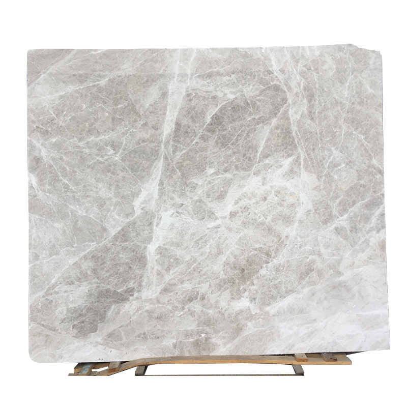 Natural Grey Marble Floor Tiles Polished Tundra Grey Marble Slab for Indoor Decoration