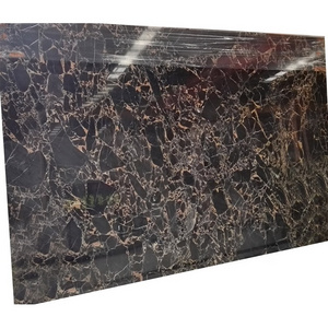 Best Selling Marble Slab Athens Gold Vein Black Marble Slab Floor Tiles for Indoor