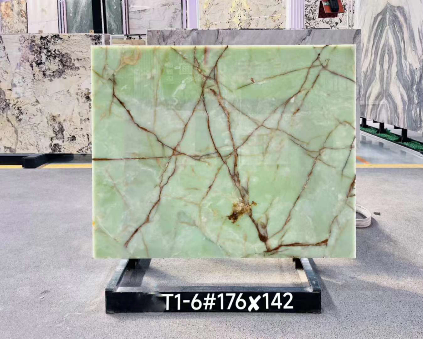 Beautiful Polished Green Jade Onyx Marble Stone Slabs For Table Bathroom Wall Onyx Tiles