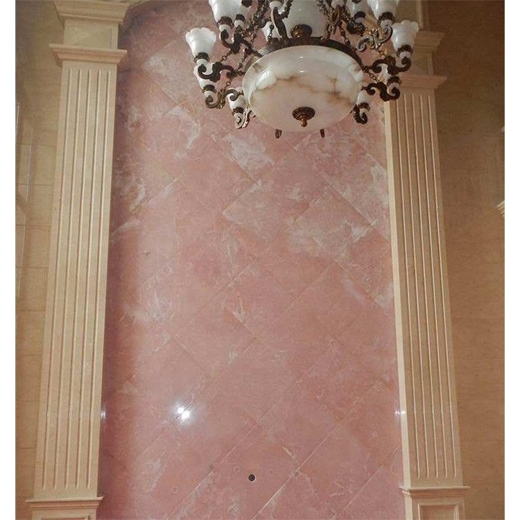 Natural Pink Onyx Marble Slab Backlit Pink Onyx for Bathroom Marble Wall Floors