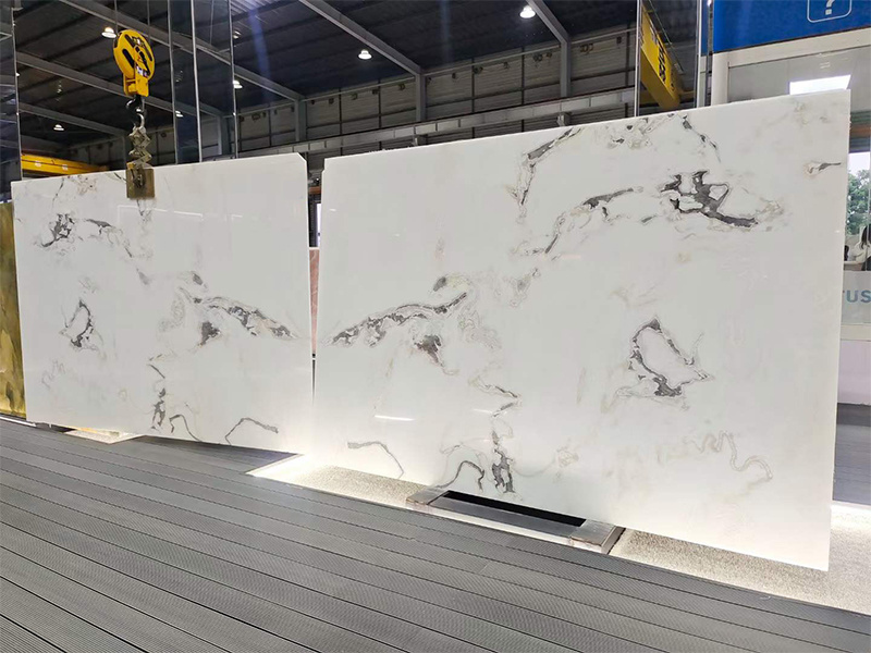 Natural White Marble Wall Panel Marble Floor Tile Polished White Marble With Grey Veins