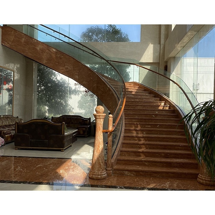 Natural Italian Red Marble Polished Red Rosso Verona Marble Stairs Price