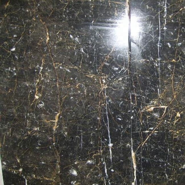 Marble Floor Tiles Gold Line Midnight Marble Stone Decoration Texture Black Marble