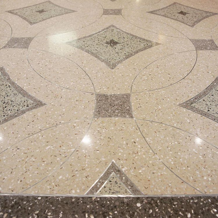 High quality Indoor And Outdoor Terrazzo Stair Porcelain Terrazzo Floor Tiles