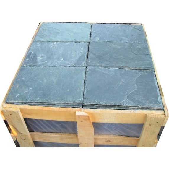 Roofing outdoor garden pieces stone veneer floor tile green slate