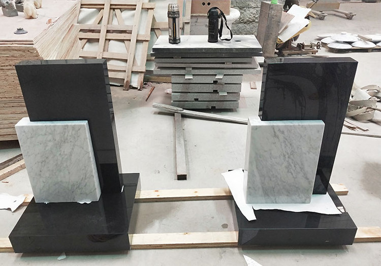 Wholesale Headstone Price European Style Granite Monument and Tombstone