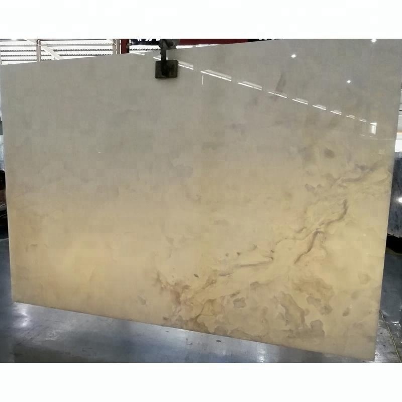 Natural White Jade Marble Slab Price Backlit White Onyx Marble for Wall Panel