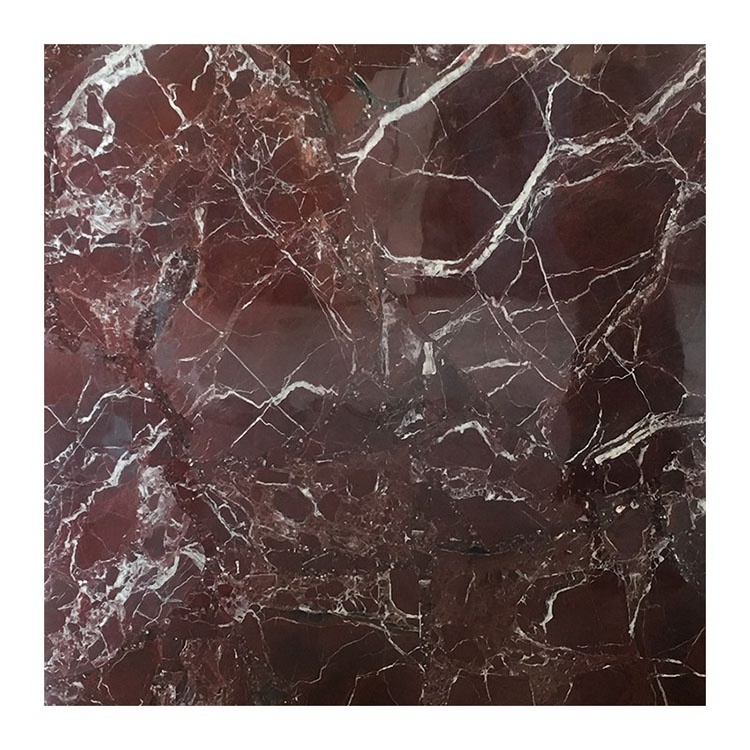 Red marble rosso levanto ultra polished veneer panels super thin marble tiles