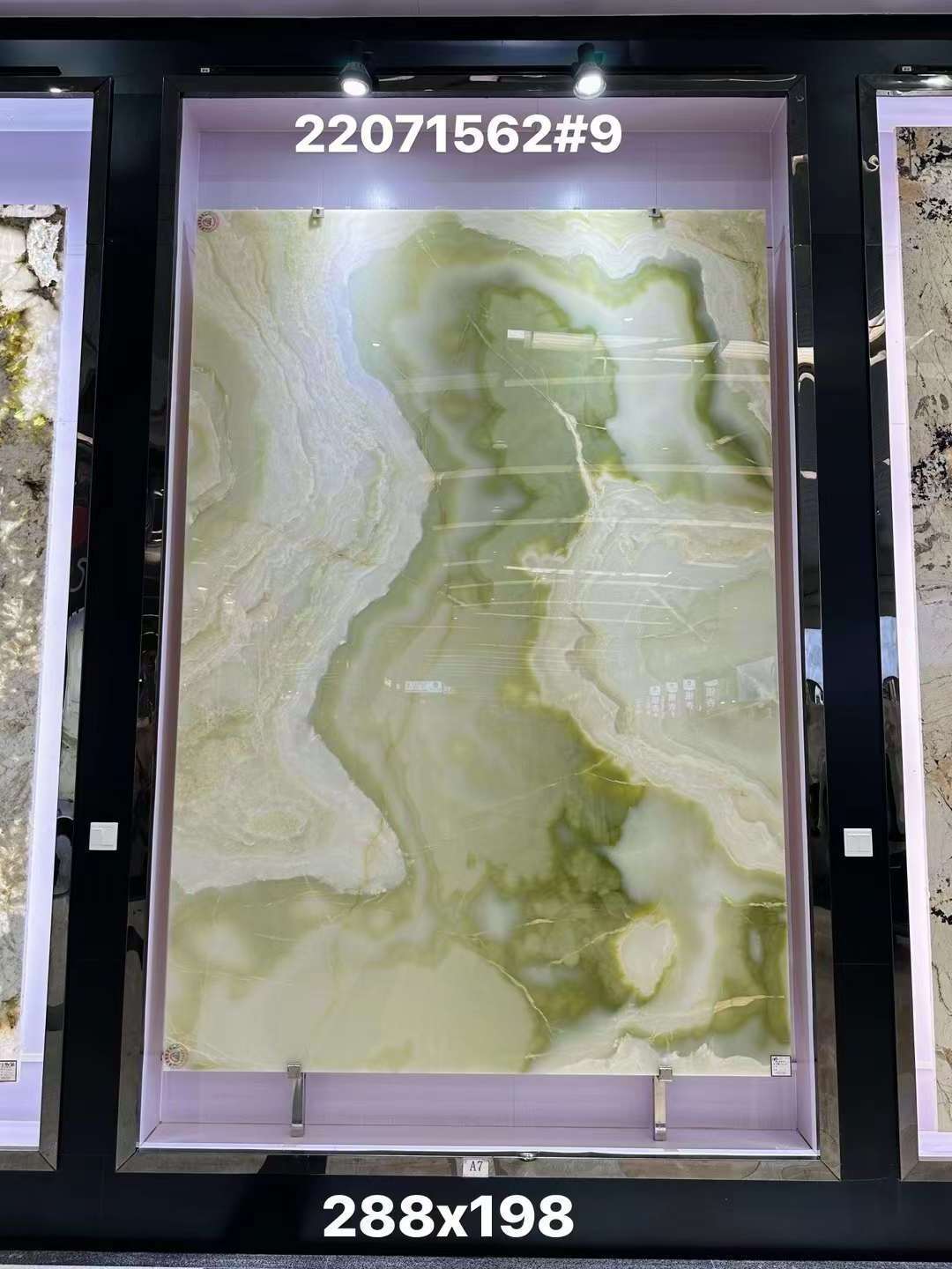 Beautiful Polished Green Jade Onyx Marble Stone Slabs For Table Bathroom Wall Onyx Tiles