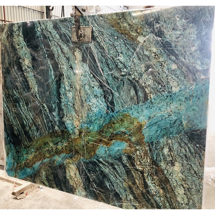 Wholesale price stone table top van gogh blue granite slabs for sale